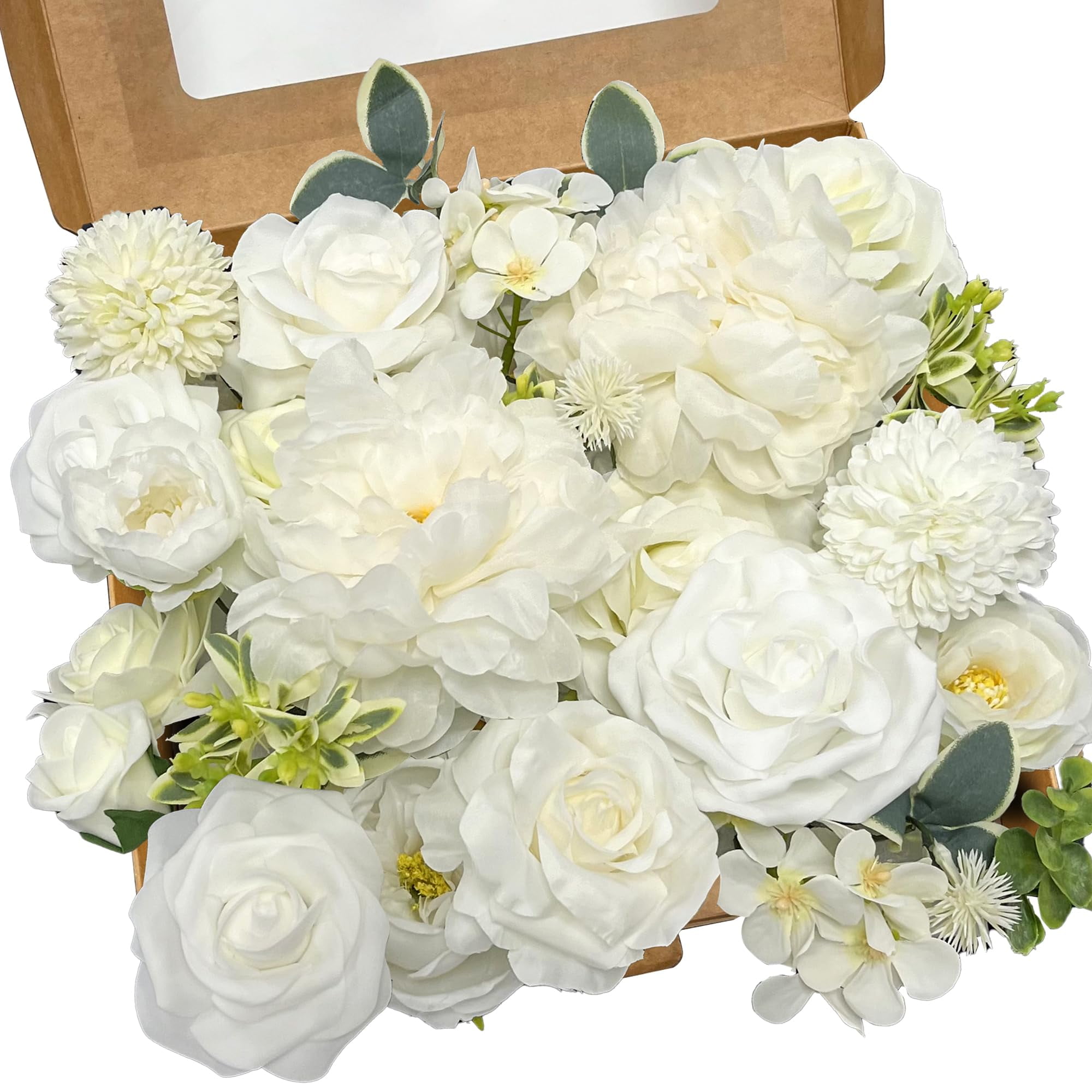 Roselywed Fake Flowers Combo Box Set Artificial Flowers Bulk Flowers