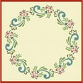 thumbnail image 1 of Rosemaling Pattern 22 Border -Stencil for Framing Scandinavian Decorative Mylar -The Artful Stencil, 1 of 3