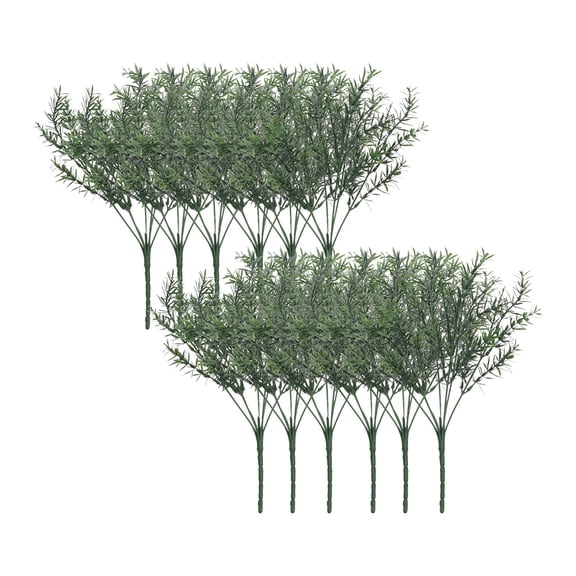Rosemary Artificial Floral Pick, Decorative Botanical Stem, Layered Faux Foliage and Accent Details for Vase, Seasonal Display Ready Detail Reusable Plant Inspired Accent for Display
