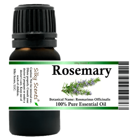 Rosemary Essential Oil 5 ml (1/6 fl oz) - 100% Pure and Natural by Silky Scents