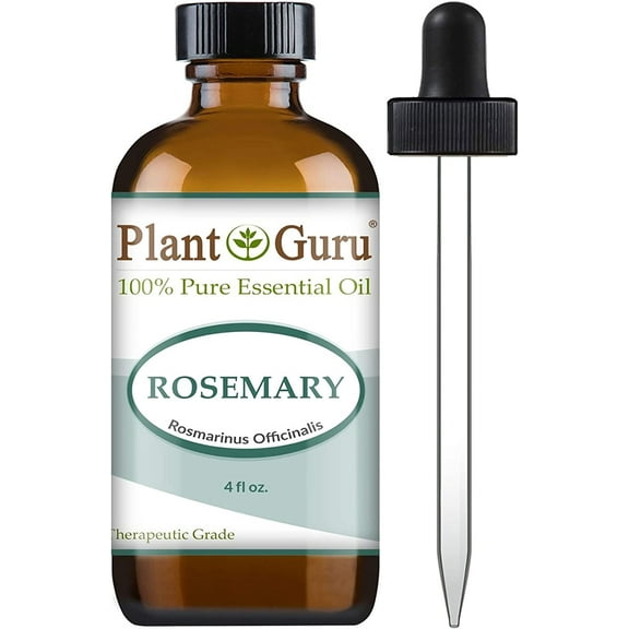 Rosemary Essential Oil 4 oz 100% Pure Natural Undiluted Therapeutic Grade For Aromatherapy, Diffuser, Skin, Face, Body, Stimulates Hair Growth, Dandruff Control.
