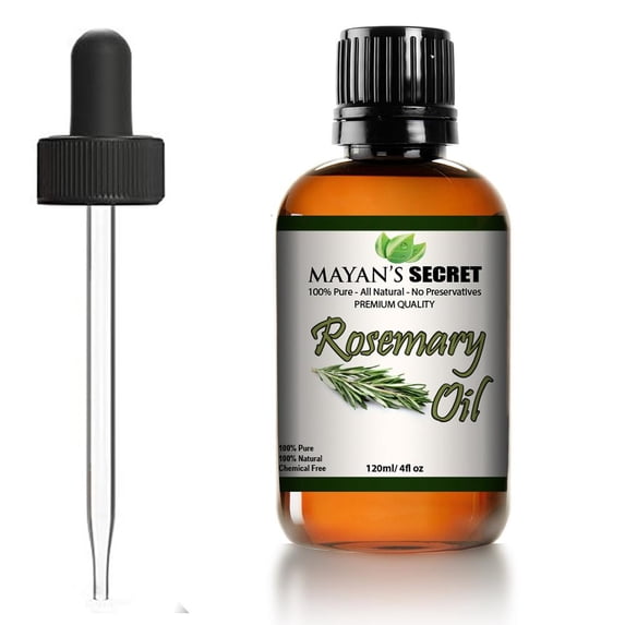 Mayan's Secret Rosemary Essential Oil 4 oz for Diffuser, Home & DIY Use