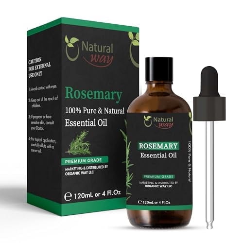 Natural Way Rosemary Essential Oil | 4 Fl Oz (120 mL)