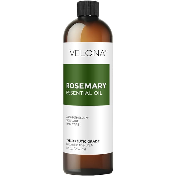 Rosemary Essential Oil by Velona - 8 oz | Therapeutic Grade for Aromatherapy Diffuser Undiluted