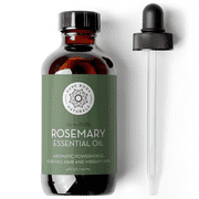 Rosemary Essential Oil for Hair Growth, Skin, Aromatherapy Diffuser - 4 fl oz, by Pure Body Naturals