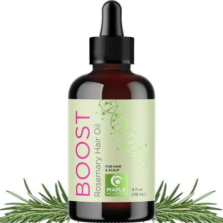 Rosemary Hair Oil for Hair Growth - Strengthening Vegan Hair Growth Oil for Women & Men Amla Castor and Pumpkin Oil - Thickening Hair Serum for Hair Growth for Dry Damaged and Thinning Hair (4 Fl Oz)