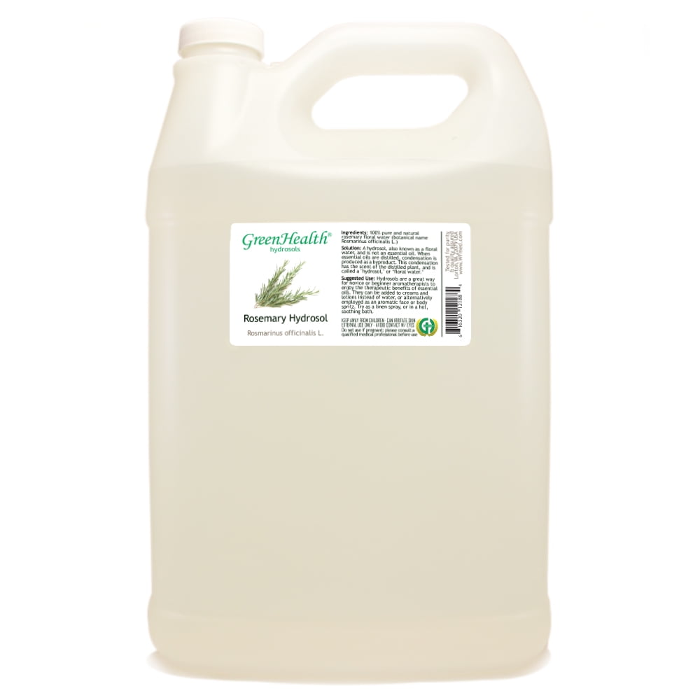 Rosemary Hydrosol - 1 Gallon - Clear Plastic Jug w/ Cap