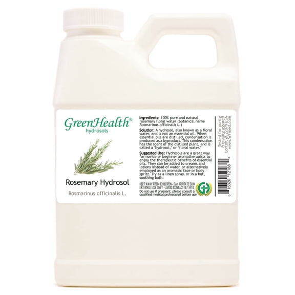 Rosemary Hydrosol - 16 fl oz - White Plastic Jug w/ Cap