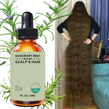 Rosemary Mint Blend Scalp and Hair Strengthening Oil, 1 fl oz, Infused with Biotin（1PCS）