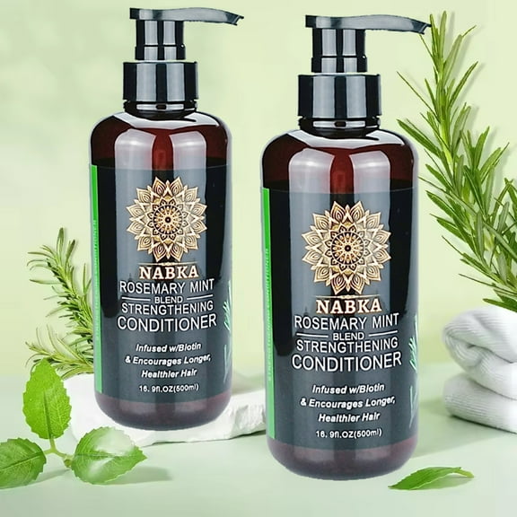 Rosemary Mint Conditioner for Moisturizing and Strengthening Hair, Infused with Biotin - 16.9 Ounce