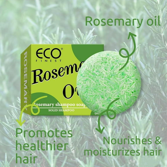 Rosemary Oil Shampoo Bar for Hair Strengthening & Volumizing, Rosemary Shampoo Soap All Hair Types, No Harsh Chemicals.