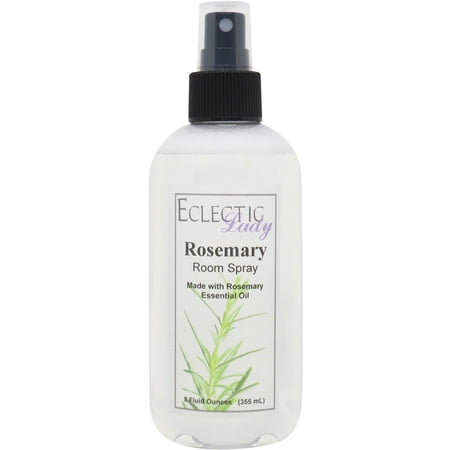 Rosemary Room Spray by Eclectic Lady, 8 Ounces, Fragrant Aromatic Room Mist For Home, Room, Office, Made with Essential Oils