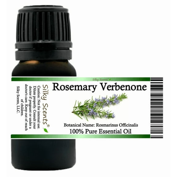Rosemary Verbenone Essential Oil 10 ml (1/3 fl oz) - 100% Pure and Natural by Silky Scents