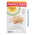 thumbnail image 1 of Rosemary and Sea Salt Almond Flour Crackers 7 oz, 1 of 1