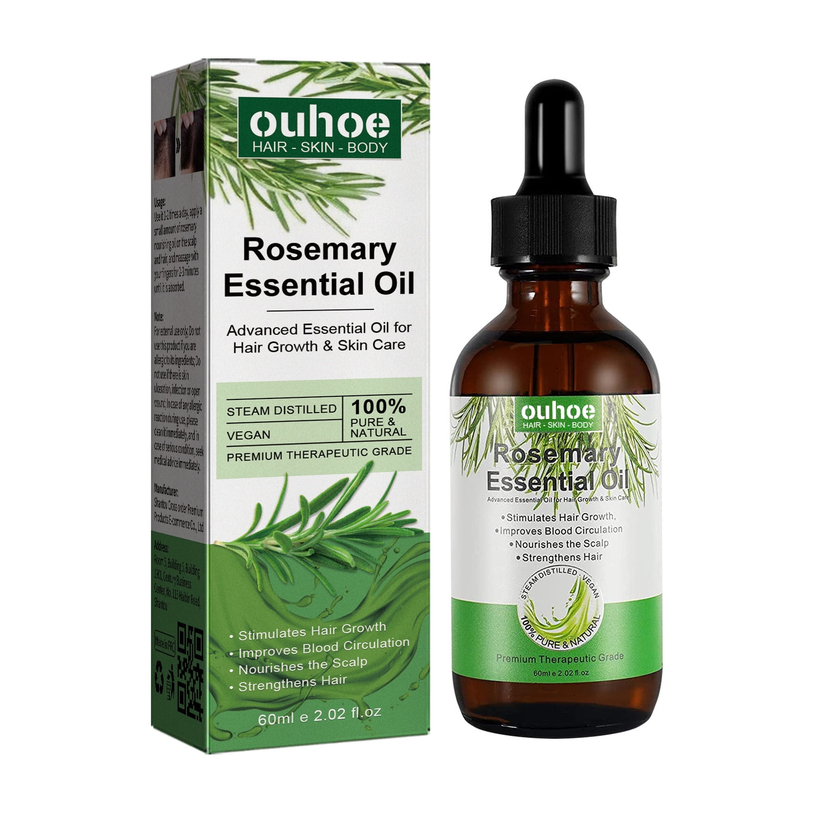Rosemary essential oil for hair growth, moisturizing and enriching hair