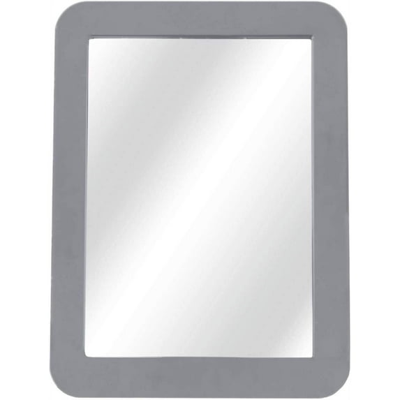 Rosemind 1 Pack Hefty Metal Wall Hang Mirror 5” x 7” With Magnetic Back Support For Locker Toolbox Use - Gray