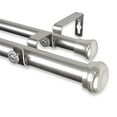 thumbnail image 1 of Rosen 1 inch Double Curtain Rod 28-48 Inch - Satin Nickel, 1 of 4