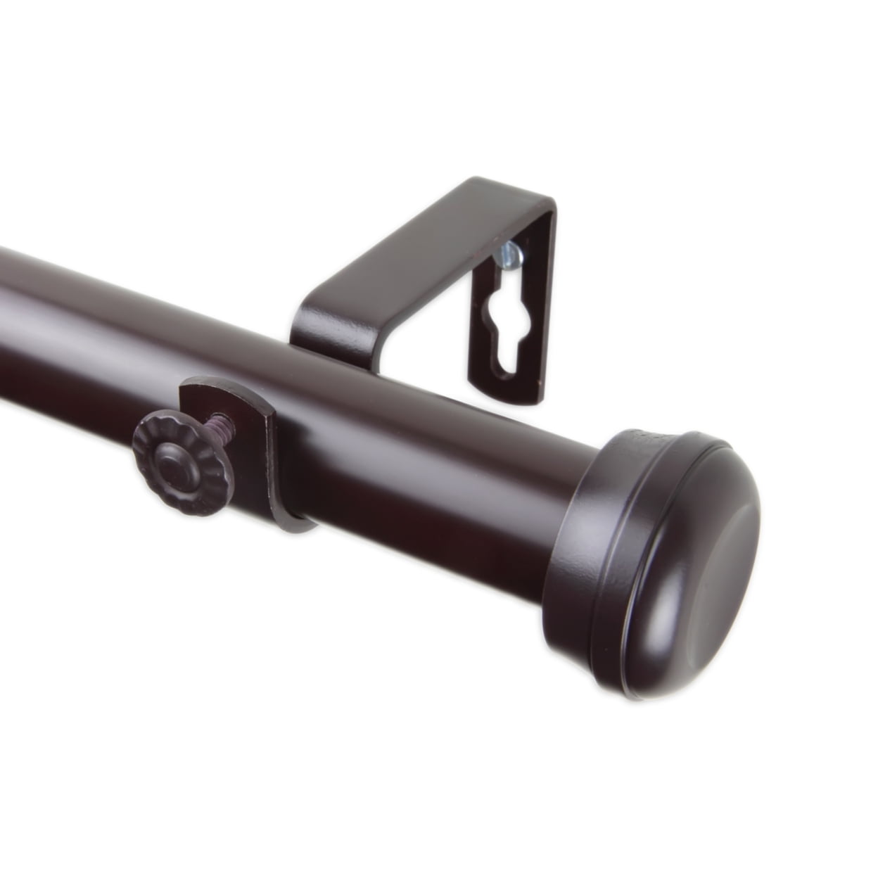 Rosen Curtain Rod 48-84 inch - Mahogany - Walmart.com