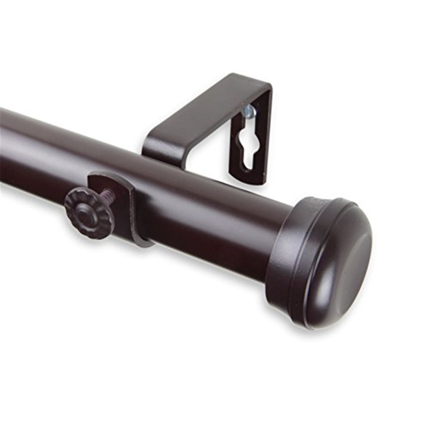 Rosen Curtain Rod-Color:Mahogany,Size:28-48"