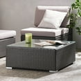 thumbnail image 1 of Rosen Wicker Outdoor Coffee Table, Gray, 1 of 9