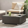 thumbnail image 1 of Rosen Wicker Outdoor Coffee Table, Multibrown, 1 of 8
