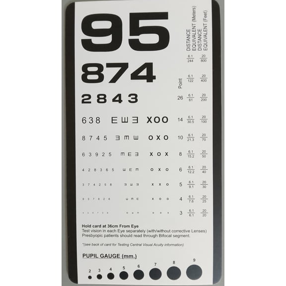 Rosenbaum Pocket Eye Chart