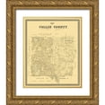 thumbnail image 1 of Rosenberg 15x17 Gold Ornate Wood Framed with Double Matting Museum Art Print Titled - Collin Texas Landowner - Rosenberg 1861, 1 of 4