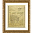 thumbnail image 1 of Rosenberg 19x24 Gold Ornate Wood Framed with Double Matting Museum Art Print Titled - Baylor County Texas - Walsh 1859, 1 of 4