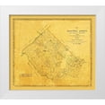thumbnail image 1 of Rosenberg 29x26 White Modern Wood Framed Museum Art Print Titled - Caldwell County Texas - Rosenberg 1861, 1 of 4