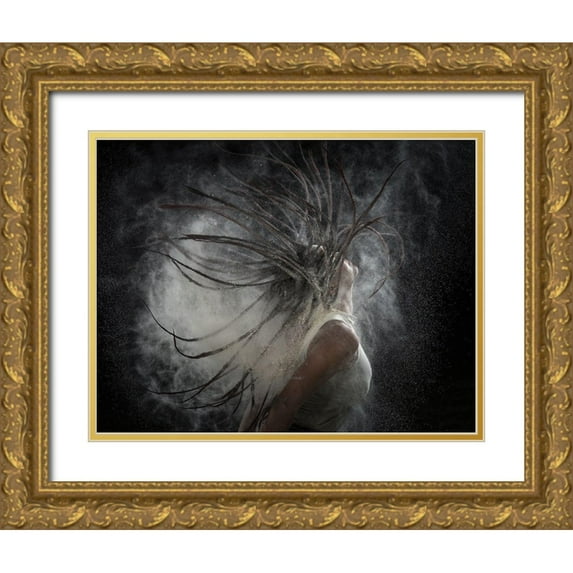 Rosenblatt, Ronen 18x15 Gold Ornate Wood Framed with Double Matting Museum Art Print Titled - Hair With Dust