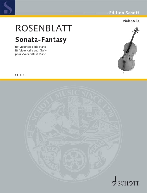 Rosenblatt: Sonata-Fantasy for Cello and Piano, (Paperback)