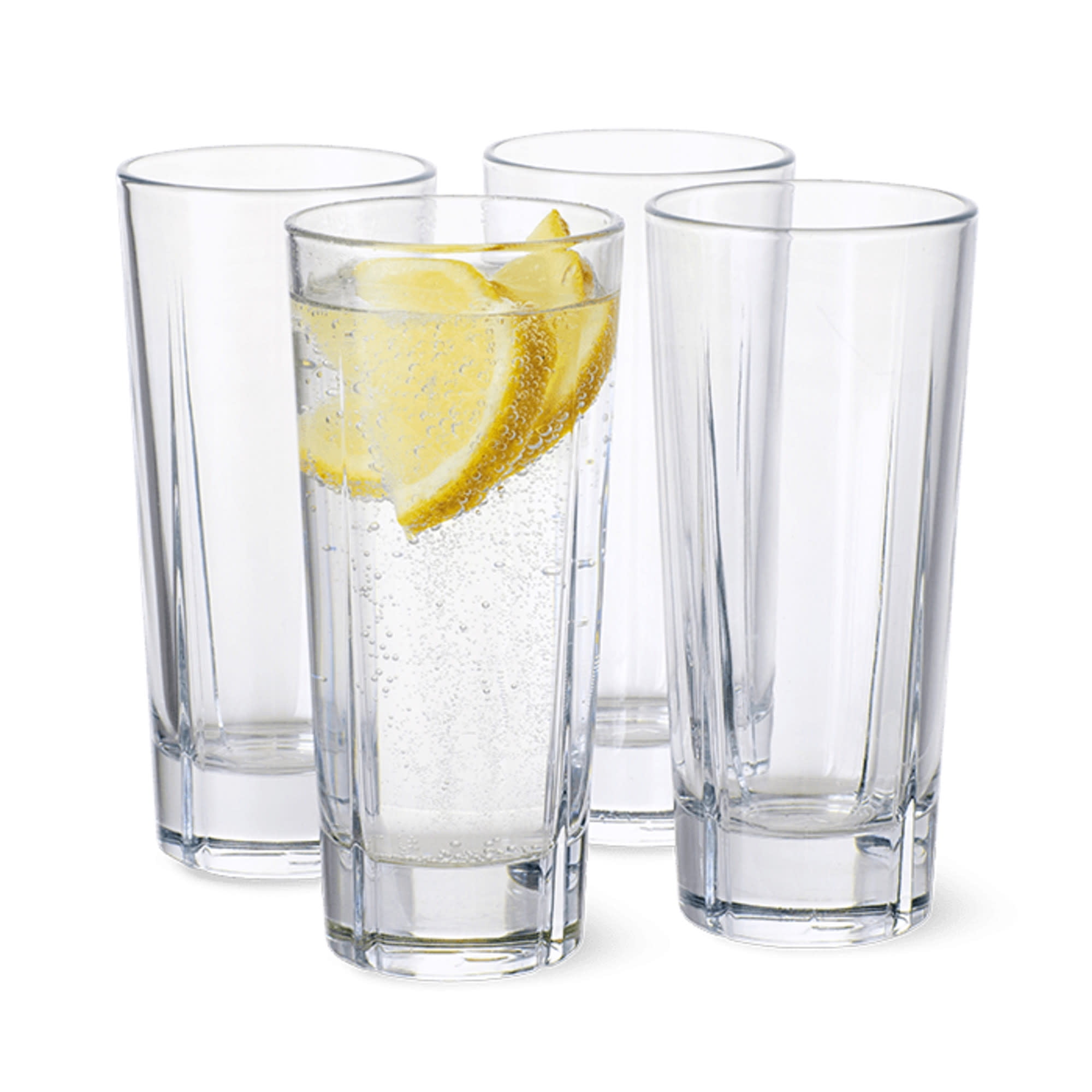 Grand Cru Clear Lead-Free Glass Long Drink Set, 10.1 Oz, 4 Pcs