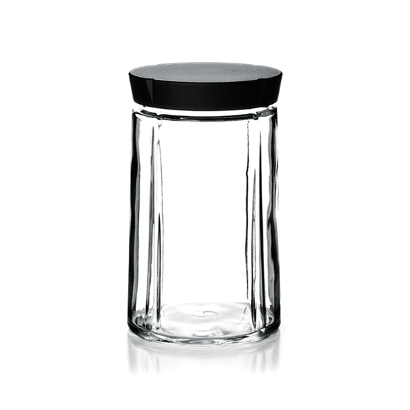 Rosendahl Grand Cru Storage Jar, 33.8 oz - 1 Piece, Clear/Black