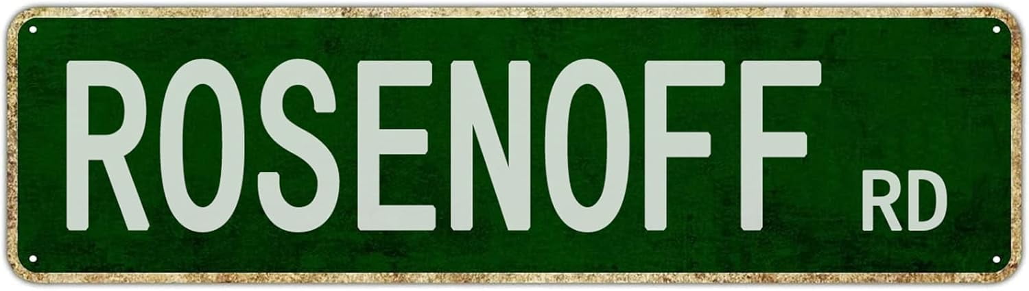Vintage Metal Street Sign – 16x4 Inch Tin Sign, Wall Decor For Home, Bar, Cafe, Garage