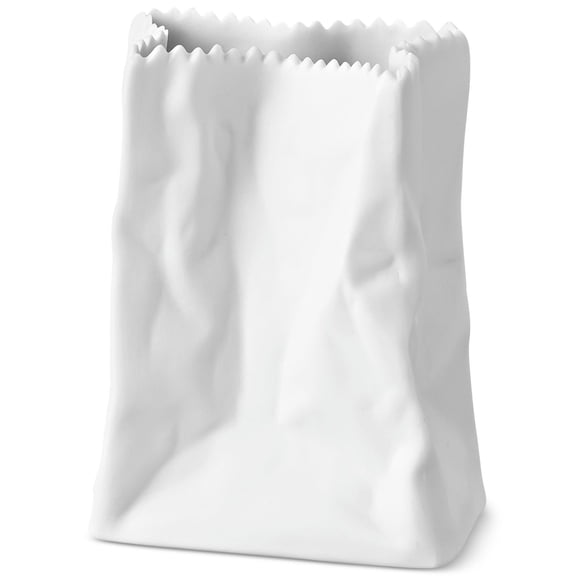 Rosenthal Porcelain White Bag Tutenvase Mini 3.5 Vase