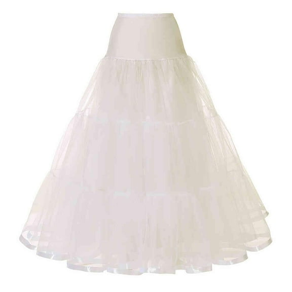 Rosenvy Women's Ankle-Length Crinoline Petticoat Slip