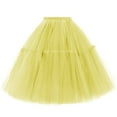 thumbnail image 1 of Rosenvy Women's Midi A-Line Fluffy Tulle Tutu Skirt, 1 of 3