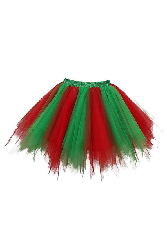 Women's Multicolored Ballet Tulle Tutu Skirt