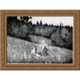 thumbnail image 1 of Roser Og Fioler 24x18 Gold Ornate Wood Framed Canvas Art by Theodor Severin Kittelsen, 1 of 2