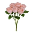 thumbnail image 1 of Roses Artificial Flowers Roses 6 Stems Fake Rose Flowers for Wedding Bouquet Centerpices Decorations Party Bridal Baby Shower (Pink), 1 of 6