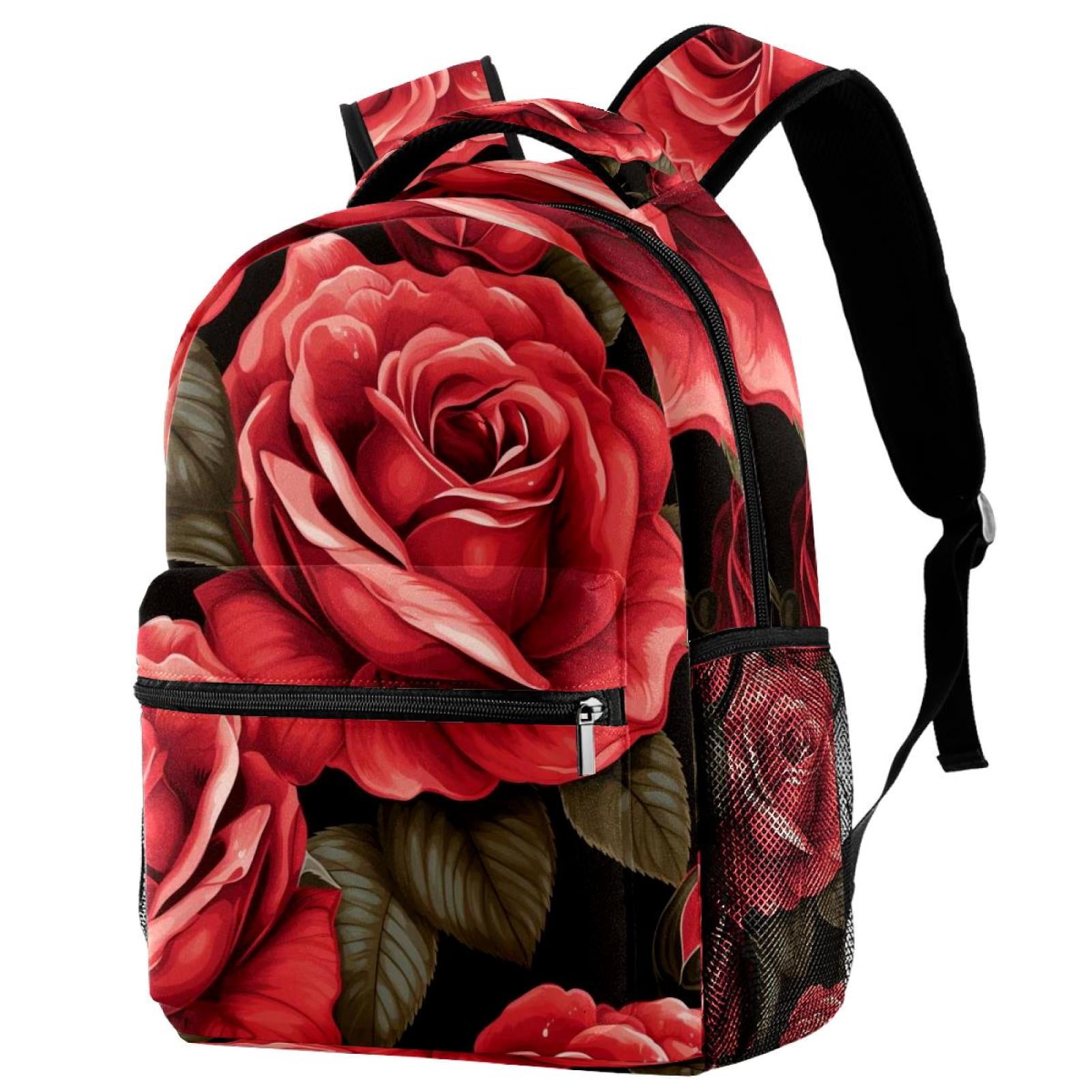 Deadly Roses Backpack Widow Studded Rose Coffin Backpack - Black Patent – Dolls Kill main image 3