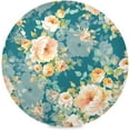 thumbnail image 1 of Roses Bouquets Round Placemats Washable Placemats Non-Slip Heat-Resistant Table Place Mats for Dining Kitchen Holiday Party Table 15.4"-6PCS Home Decor, 1 of 7