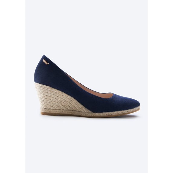 Roses Canvas U-Cut Espadrille Wedges – Handmade in Spain