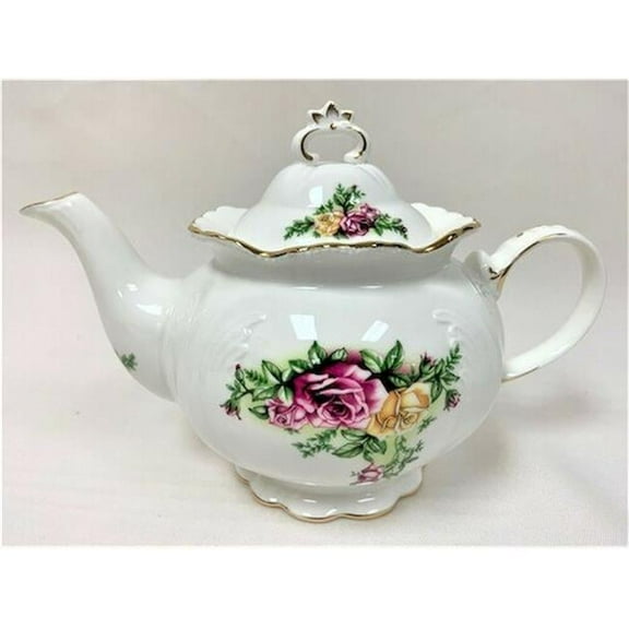 Roses Clay Teapot