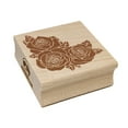 thumbnail image 1 of Roses Corner Frame Border Square Rubber Stamp Stamping Scrapbooking Crafting - Large 2.75in, 1 of 7