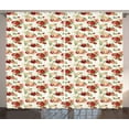 thumbnail image 1 of Ambesonne Roses Curtains 2 Panel Set, Romantic Vintage Composition, 108" x 96", Multicolor, 1 of 3