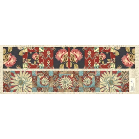 Roses & Daisies Panel Fabric