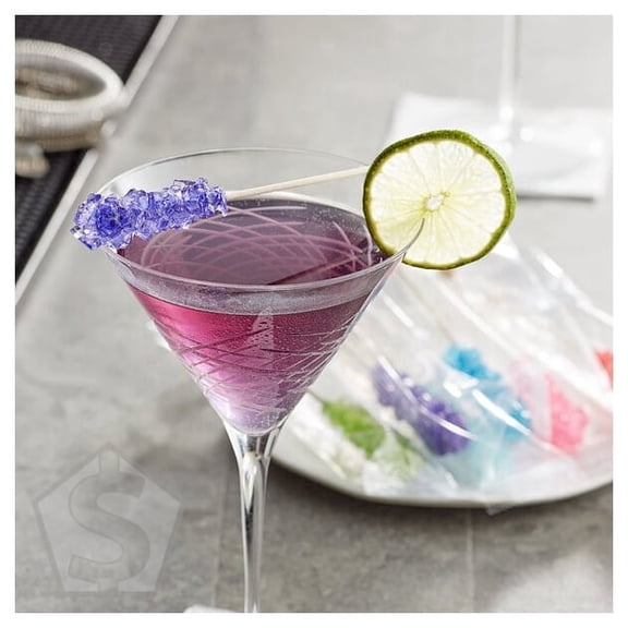 Roses Dryden and Palmer Assorted Wrapped Rock Candy Swizzle Stick - 72/Case