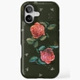 thumbnail image 1 of Roses Floral Pattern Holiday Festive Seasonal Decorative Tough Phone Case iPhone 17 through 11 Pro Max, 1 of 2