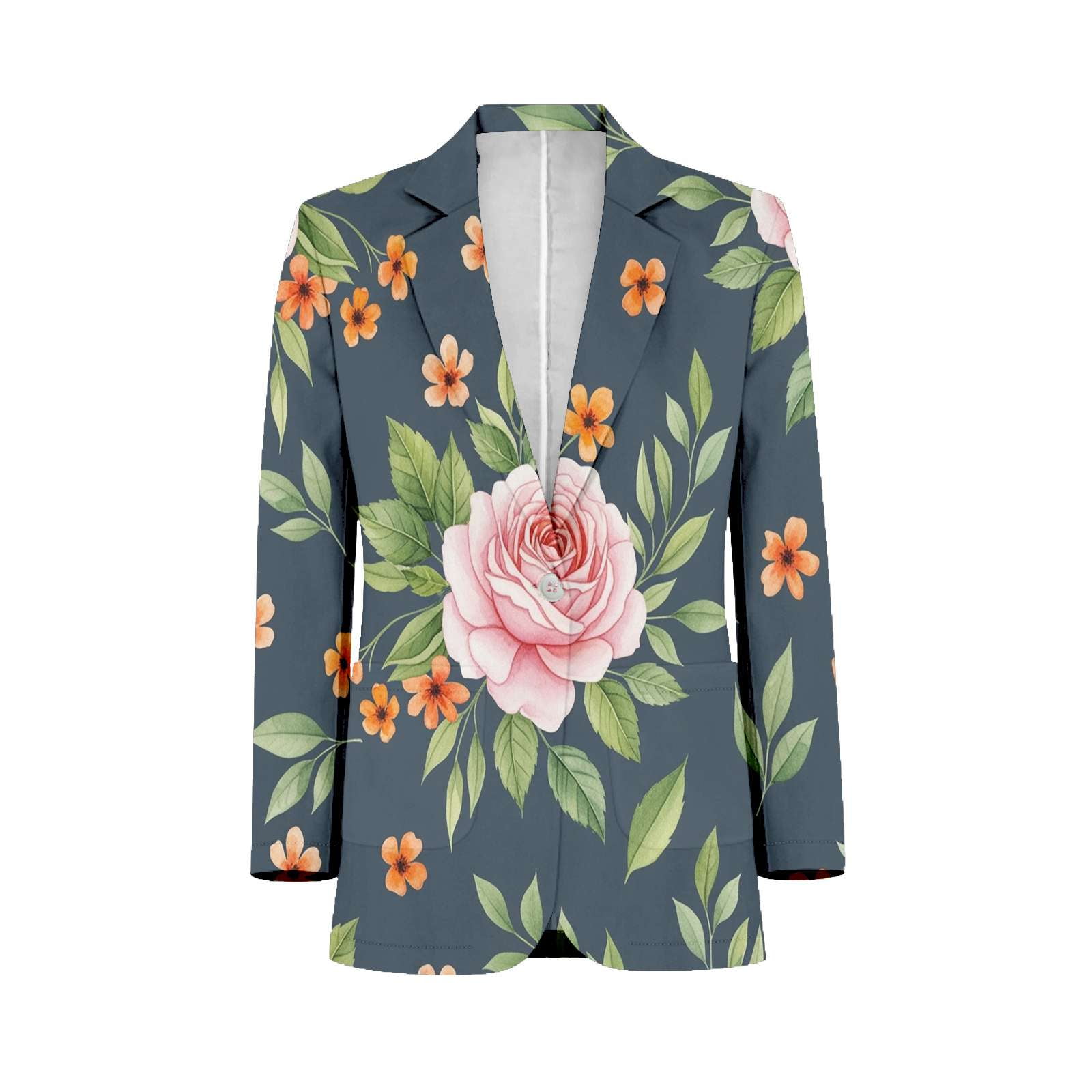 Roses Floral Pattern Mens Suits Shawl Collar Slim Fit Suit Mens Groom ...